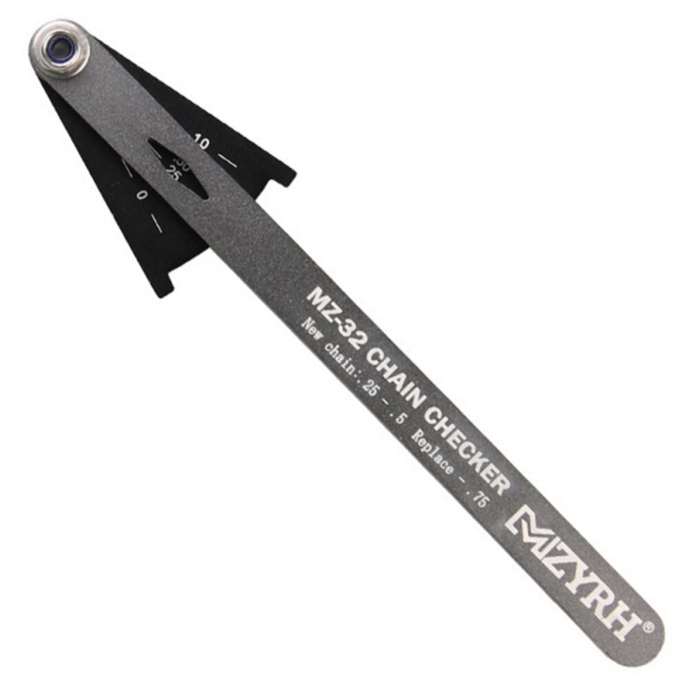 Multifunctional Wear Indicator Measuring Instrument Gauge Bicycle Chain Checker: Grey