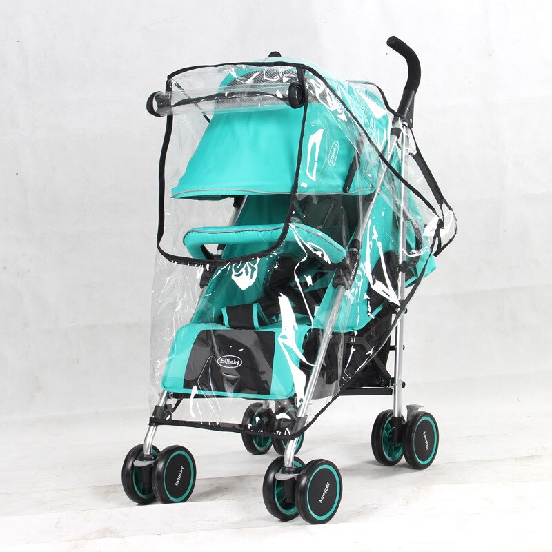 Stroller Accessories Waterproof Rain Cover Transparent Wind Dust Shield Zipper Open For Baby Strollers Pushchairs Raincoat