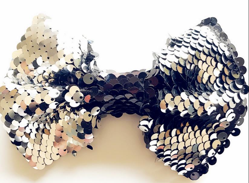 Schattige babymeisjes glitter pailletten strik haarspeld strik haarspeld hoofddeksel: 7