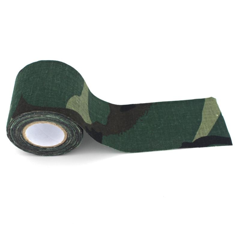 4.5 x 500cm udendørs camouflage tape camouflage stealth tape vandtæt wrap holdbart tilbehør: Blå