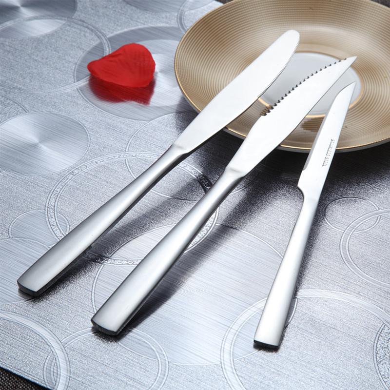 12pcs Stainless Steel Flatware Silverware Tableware Cutlery Steak and Dinner Knives Set