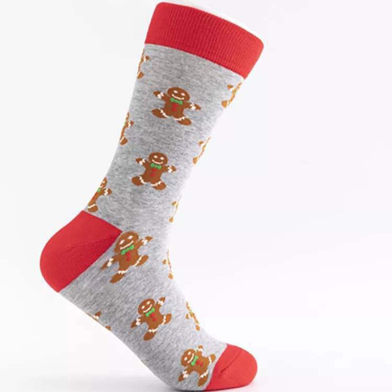 Winter Christmas Socks Warm Breathable Cotton Socks With Pattern Funny Cartoon Socks Christmas For Men: 50371