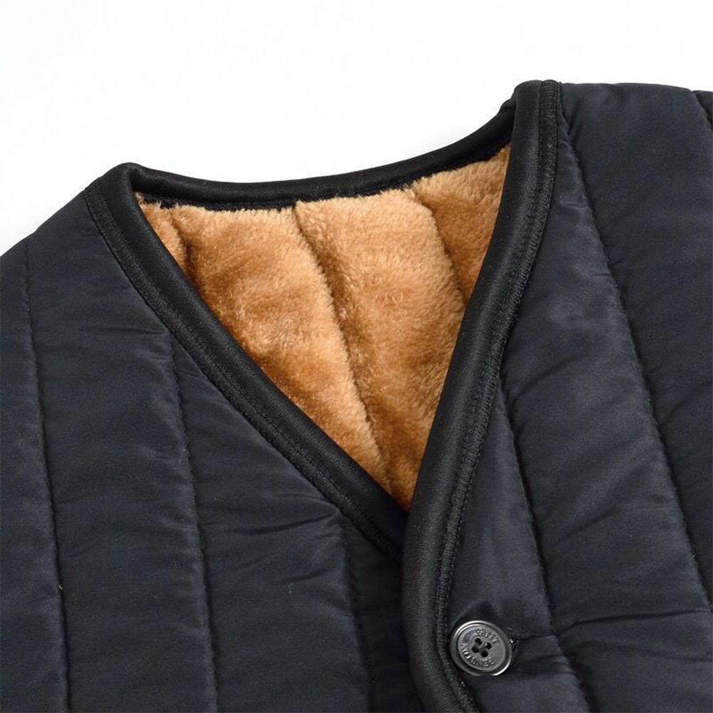 Varm vest skivest frakk klær usb sort karbonfiber plysjvest vinter body warmer termisk