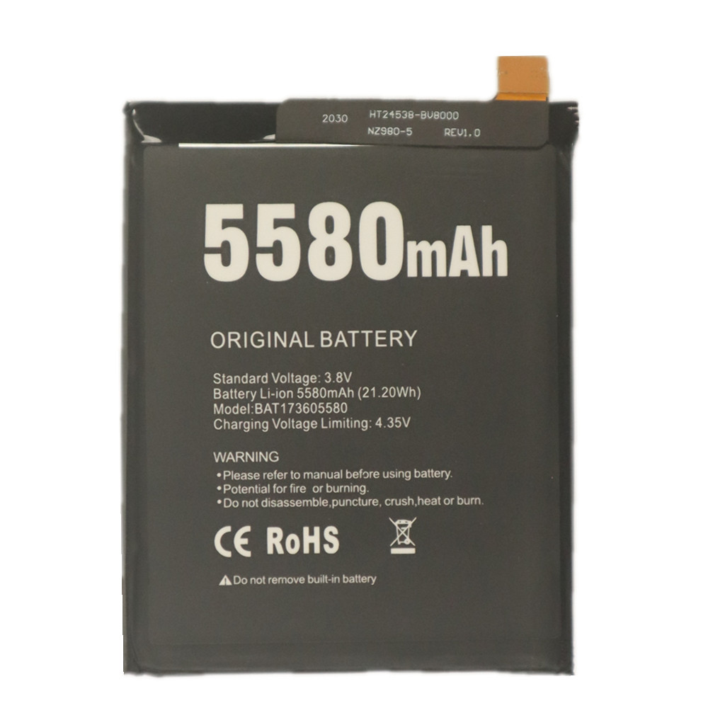 Batterie de remplacement pour Doogee S60, Rechargeable, 5580mAh testée, outils de réparation