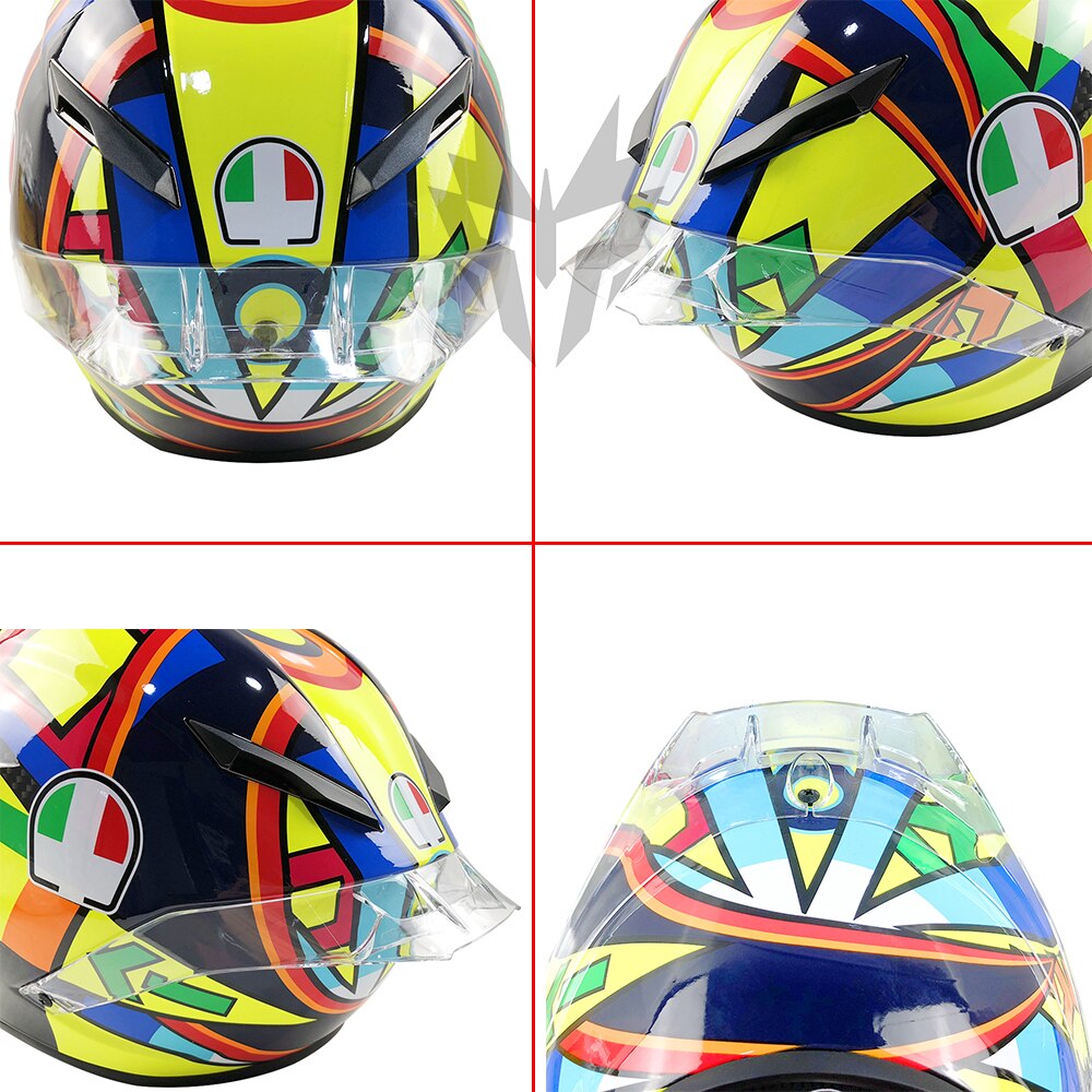 Alerón para casco de 7 colores, accesorios para motocicleta, adecuado para AGV Pista GP R GP RR