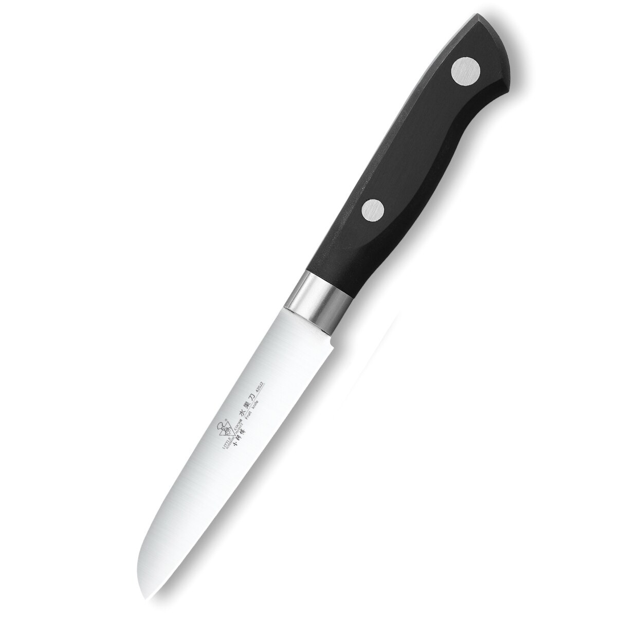 Little cook 5-- delige keukenkoksmessenset met vaste tang, scherp vleesmes, handgemaakte groentesnijder, kookgereedschap: Schilmesje 2