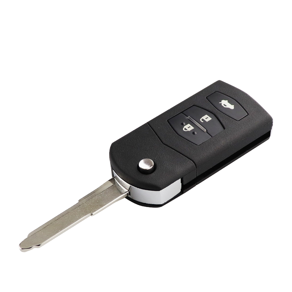 YIQIXIN Remote Key Case Fob Shell Flip Folding 2/3/4 Button For Mazda 2 3 5 6 M6 MX5 CX5 CX7 CX9 RX8 With Uncut Blade Head Cover