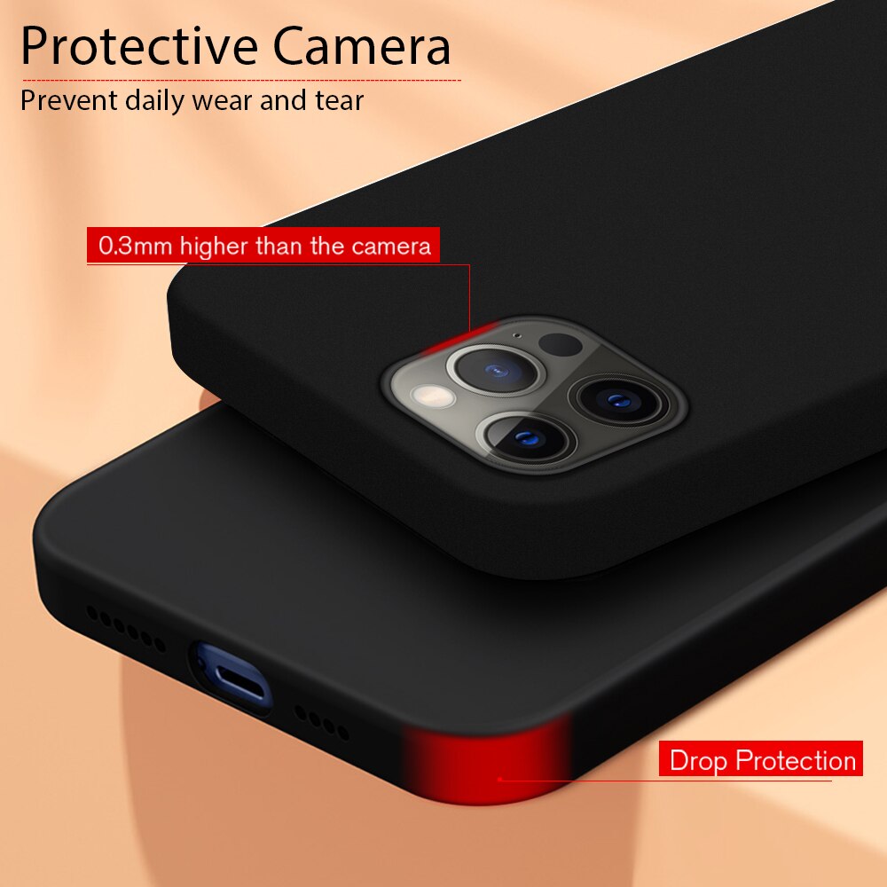 Zwykłe etui na telefon iphone 14 13 15 Pro Max 13pro Etui na iphone se 2022 13pro Max Pokrowiec silikonowy na iPhone 14 plus 12
