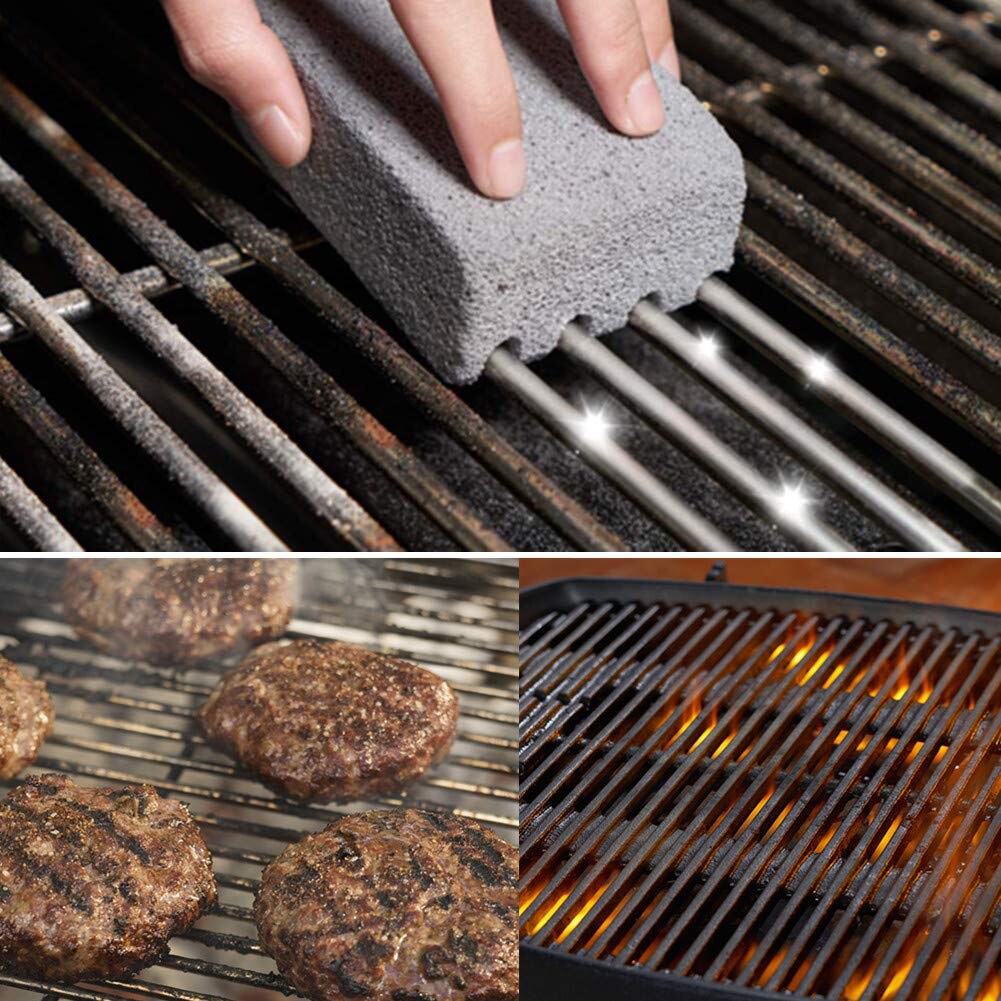 Tegelblock grill rengöring sten grillställ fläckar fettrenare grillverktyg köksprylar kommersiell kolgrill rengöring