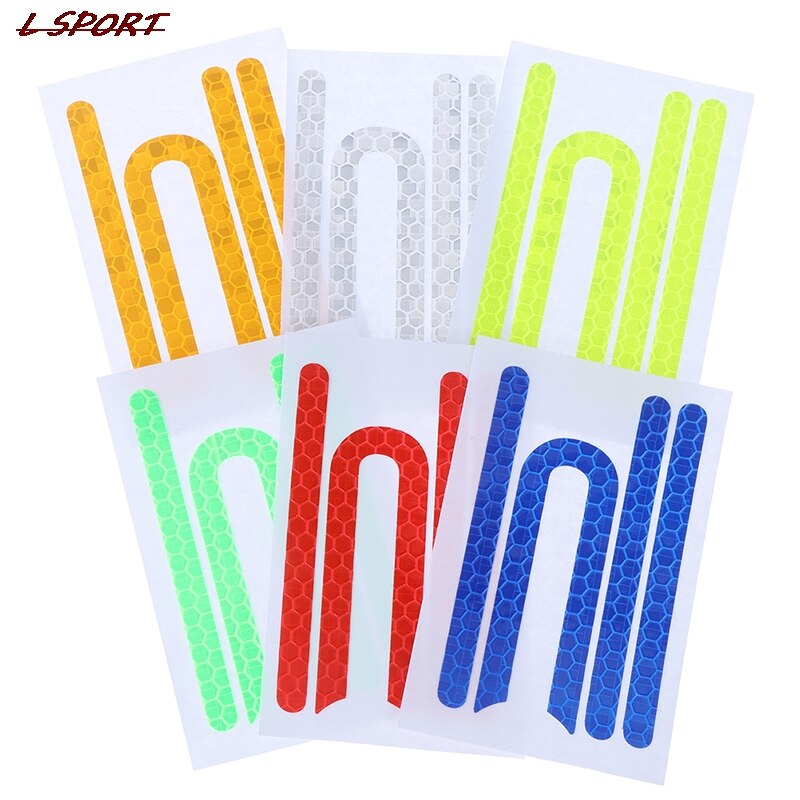 4Pcs/set Electric Scooter Reflective Stickers For M365 Reflective Sticker For Safety Night Riding Cycling Scooter Parts