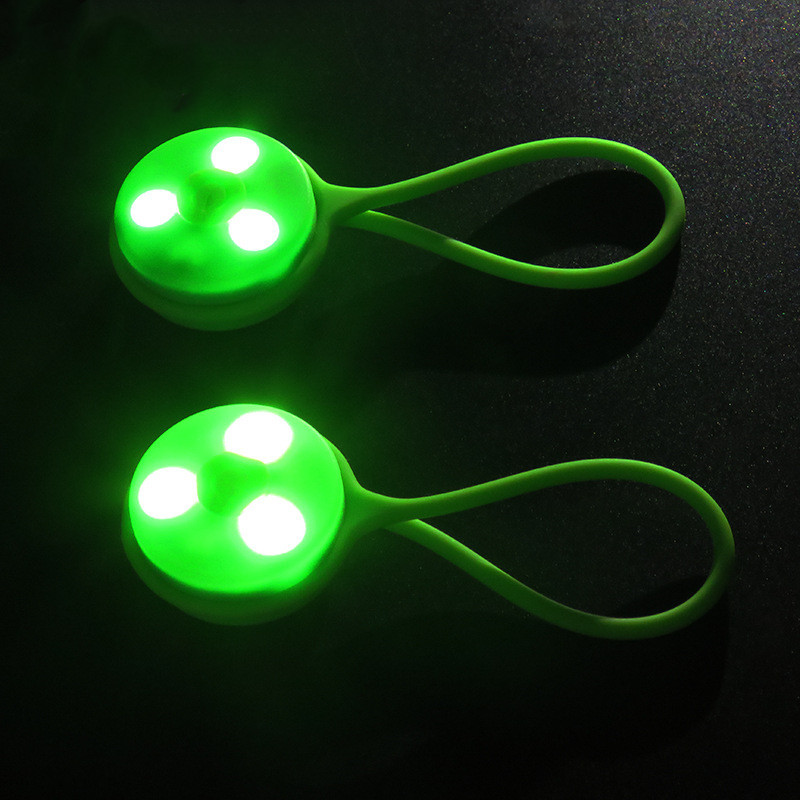Mini lumière de vélo pour sac à dos en Silicone populaire, pour la conduite de nuit, voyant d'avertissement de vélo facile, feu arrière LED pour la sécurité du cyclisme