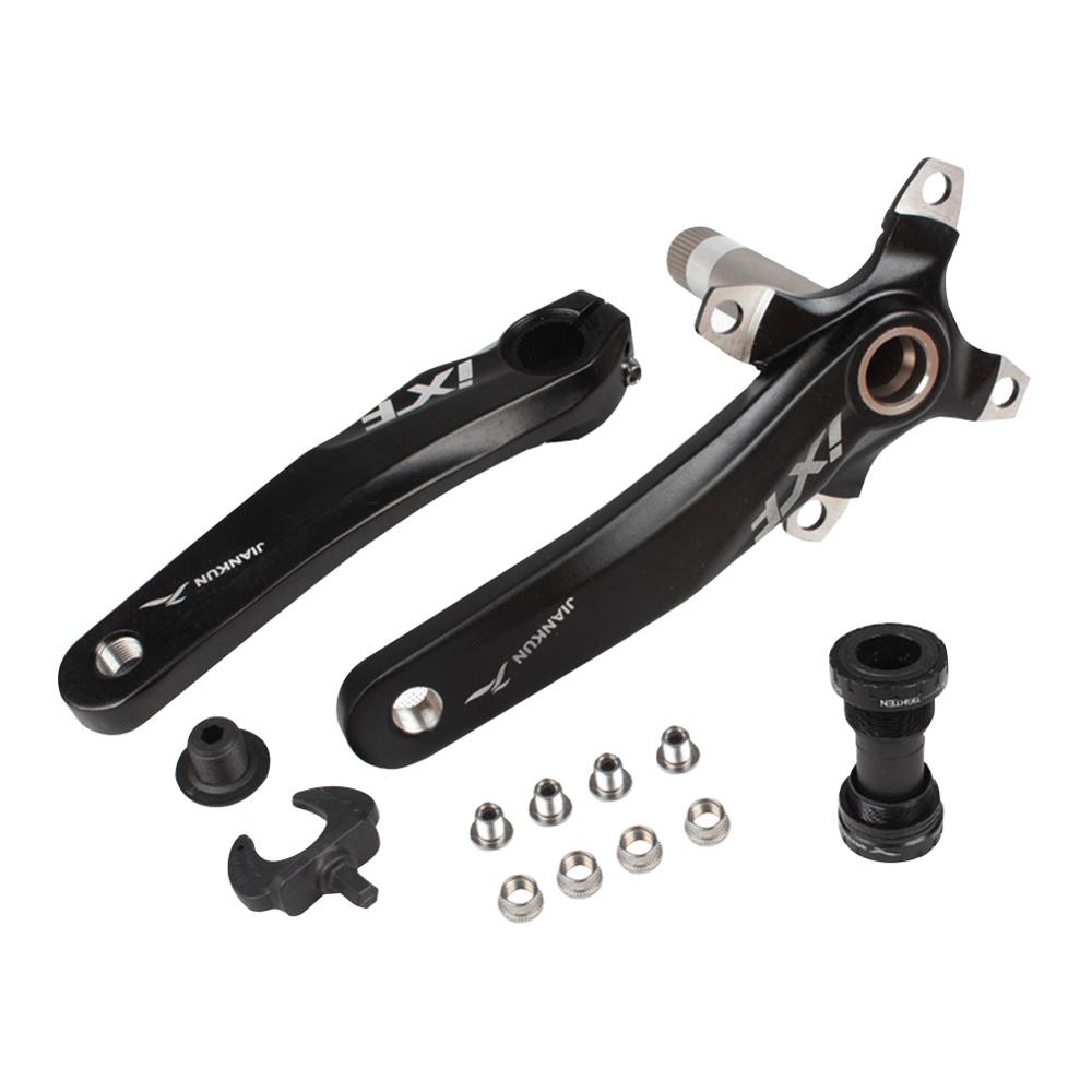 Bike Crank Arm Set Middle Shaft Ixf Mountain Bike Integrated Hollow Crank Left And Right Set Bottom Bracket Kit: A