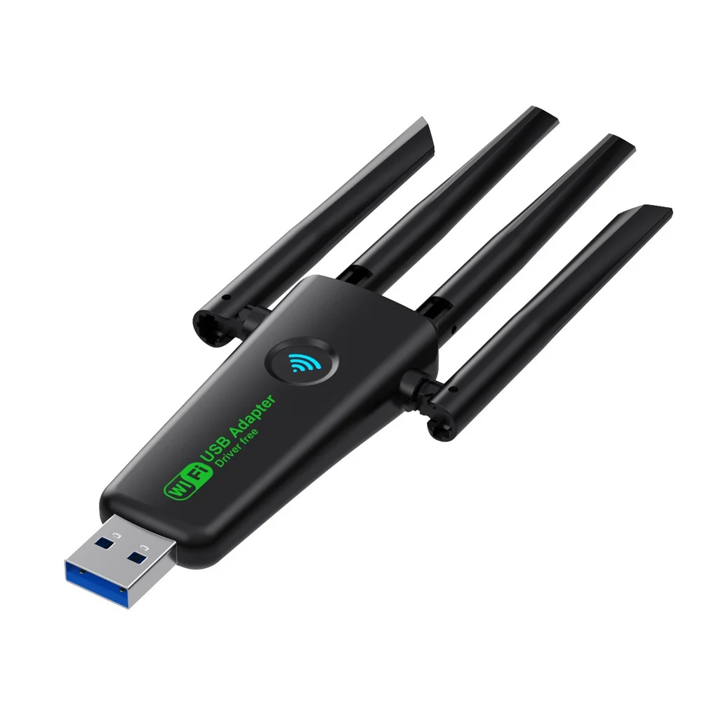 1200Mbps USB Wifi Adapter Dual Band 2.4GHz 5GHz WiFi Dongle With 4 Antenna PC Mini Computer Wireless Network Card Receiver