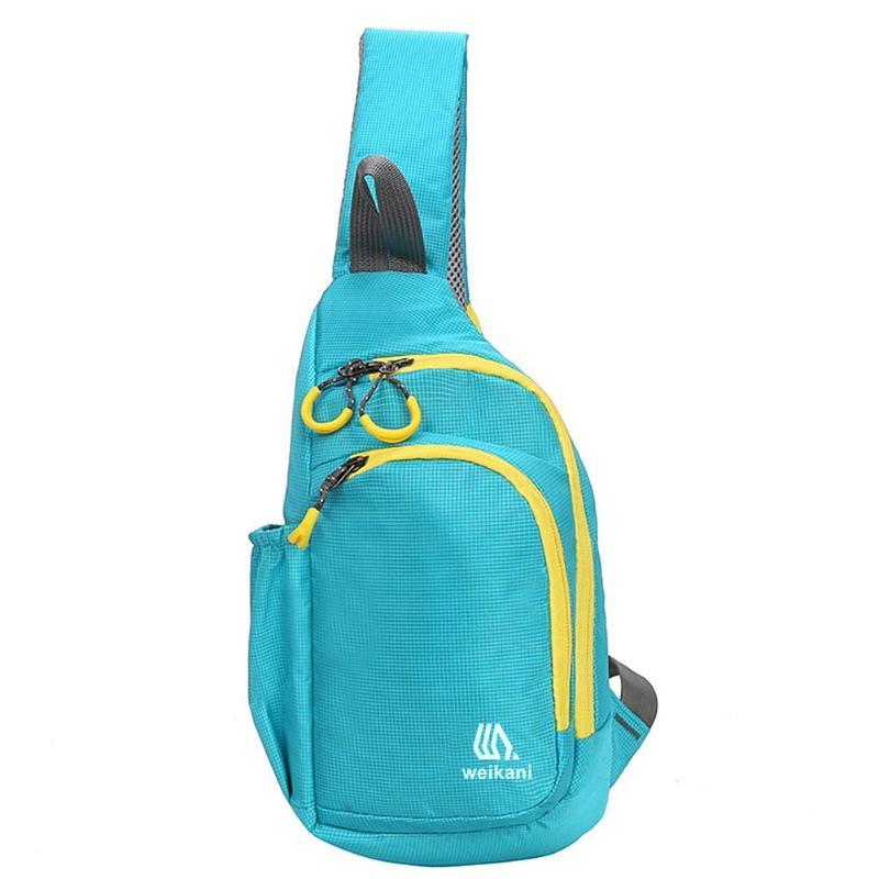 Outdoor reistas, schoudertas voor dames en heren, waterdichte sporttas, heuptas, schoudertas voor fietsen, hardlooptassen, 4 kleuren: Blauwe kleur