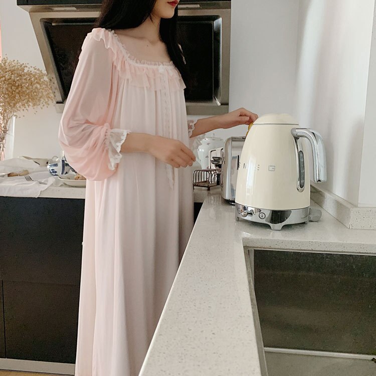 Maternity Nightgown Retro Maternity Pajamas Nursing Sleepwear Maternity Robe Breastfeeding Pajamas Pregnancy Sleepwear Princess