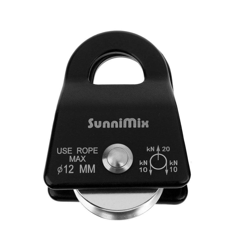 20KN General Purpose Mobile Pulley for Rock Tree Climbing Rigging Lifting