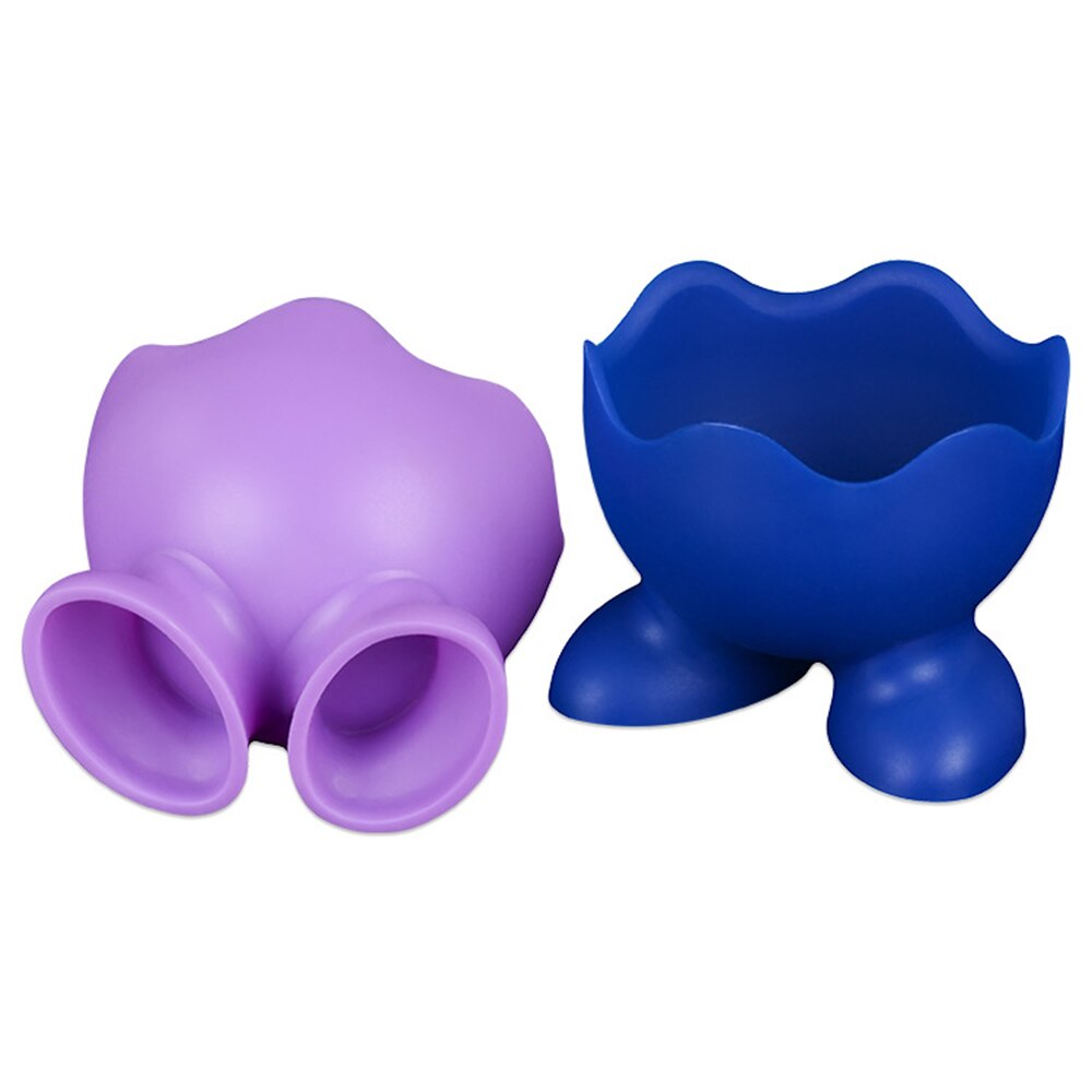 1 Pc Siliconen Eggcup Ei Houder Cup Eierkoker Ei Stroper Eieren Houder Food Grade Eierkoker Houder Cook Poach Eggcup Ontbijt gereedschap