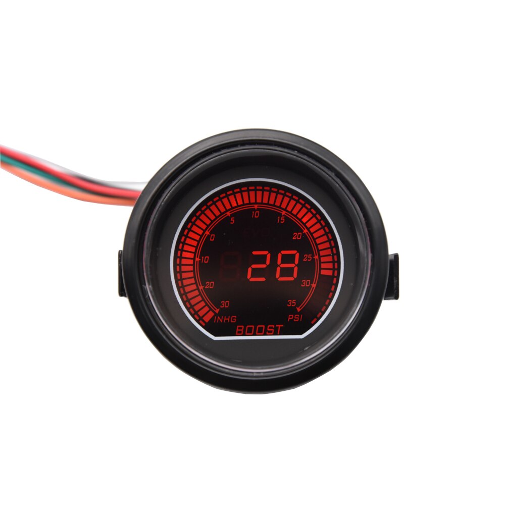 Medidor de Turbo Digital para coche, medidor de presión de aceite, temperatura del agua, PSI, voltímetro, tacómetro, rpm, tacometro, 2 &quot;, 52mm