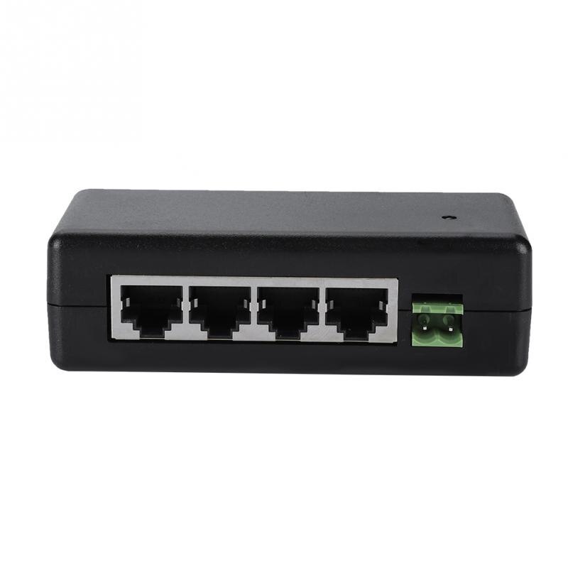 4 PoE Switch Injector Power Over Ethernet NO Power AdapterDC12V-48V for IP Camera