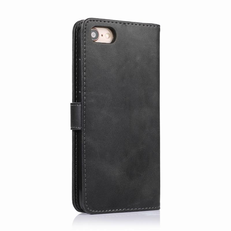 Wallet Case For iphone SE 5 s Flip Cover Case Luxury Magnetic Stand Plain Leather Phone Bag For Apple iphone 5s SE Business Etui