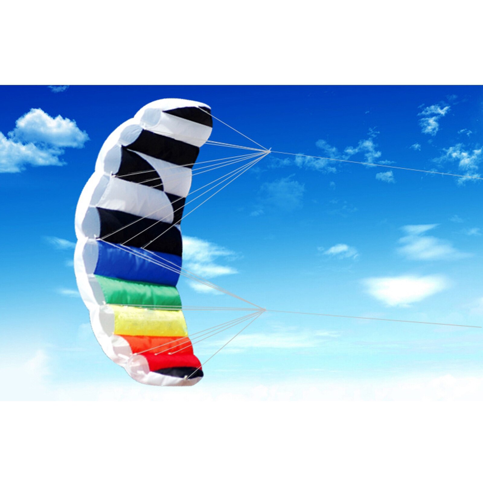 Duurzaam Stunt Power Kite Dual-Lijn Wing Parafoil Parachute Winders Vliegers Speelgoed