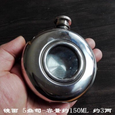 3oz Round Stainless Steel Hip Flask Men Portable Stanley Flask Outdoor Flagon Wine Bottle With Flask Funnel: 5oz BoLiKes