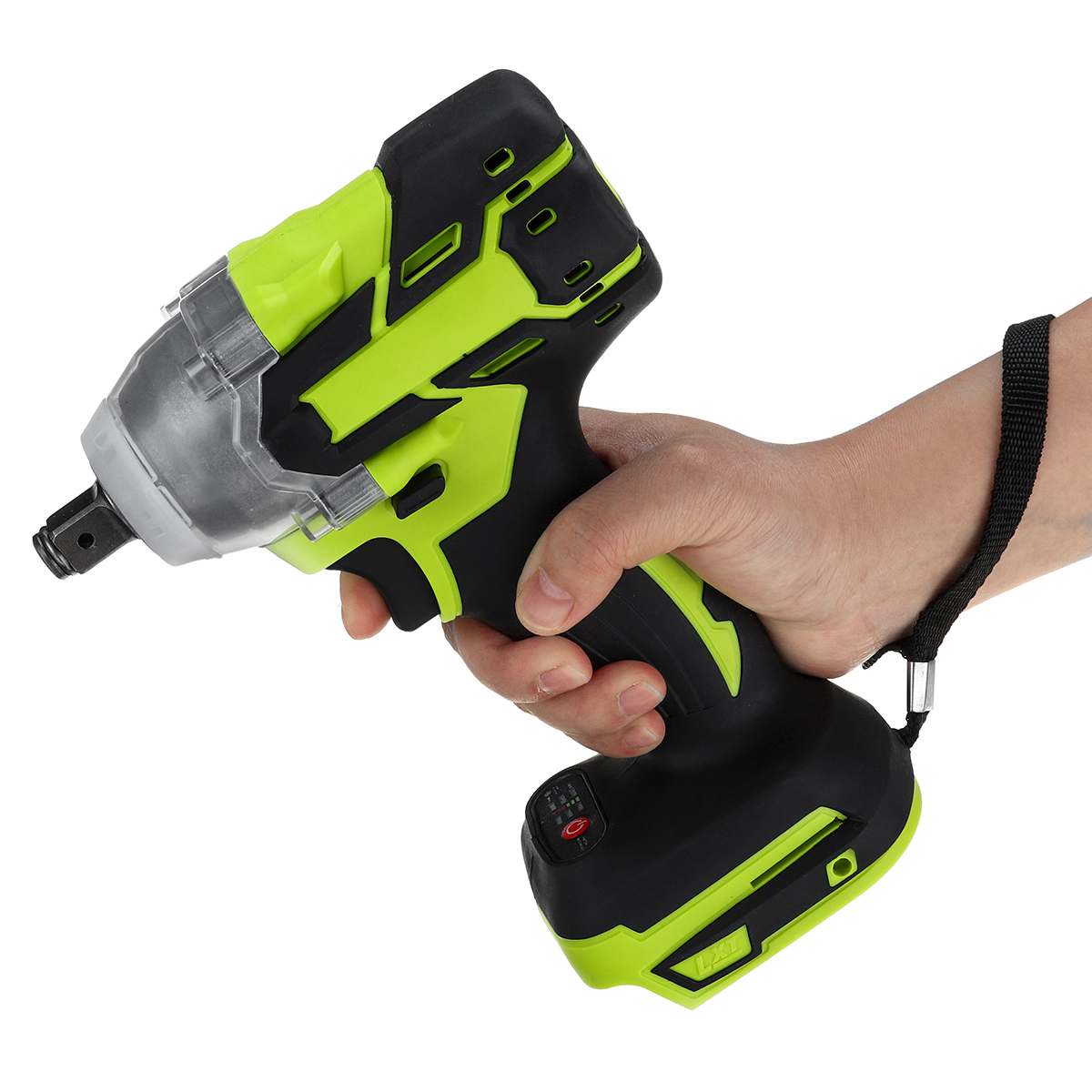 18V Electric Brushless Impact Wrench Cordless 1/2 Socket Wrench Power Tool Rechargeable Electric Wrenches Without Battery&Access