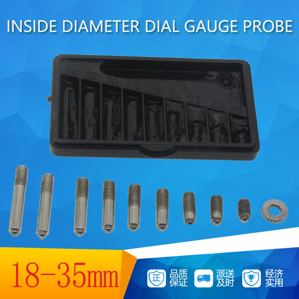 35-50mm 50-160mm Dial Bore Gauge Probe Diameter Measuring Gauge Hole Inside Diameter Scale Cylinder Volume Meter Dial Indicator