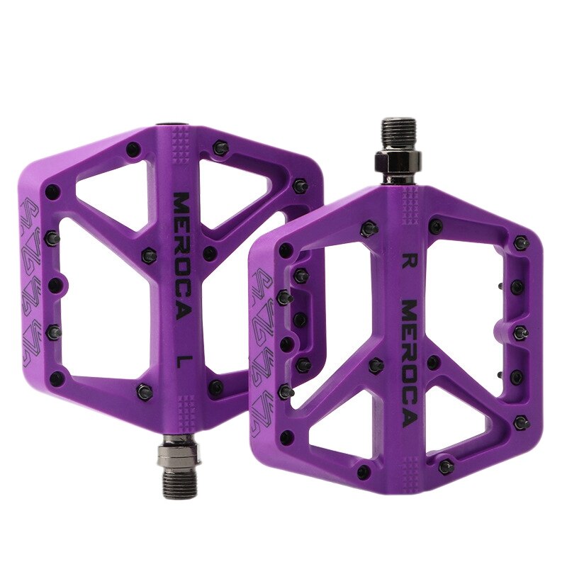 MEROCA-pedales planos ultraligeros para bicicleta de montaña, antideslizantes, accesorios para bicicleta de carretera