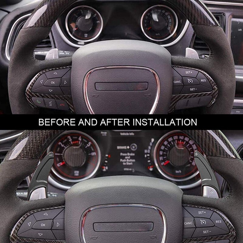 Pour Dodge Challenger/chargeur palette de changement de volant de voiture manette de vitesse étendue revêtement d'habillage accessoires