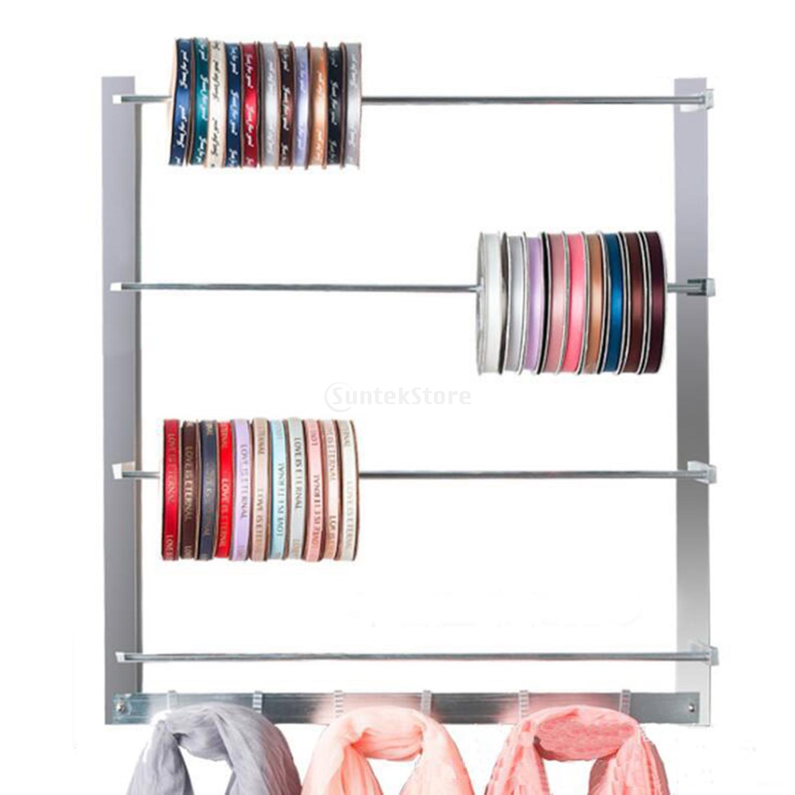 Sewing Wire Spool Rack Wall Mount Ribbon Embroidery Sewing Thread ribbon Organizer straps Conduit Sewing storage ribbon holder
