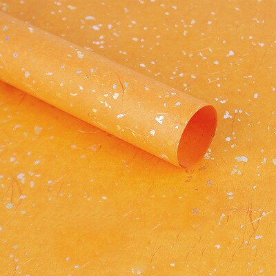 10pcs/lot Sequin Tissue Paper Gold Silver Wine Clothing Packing Flower Wrapping Paper Packaging Craft Paper Scrapbook Paper: yellow