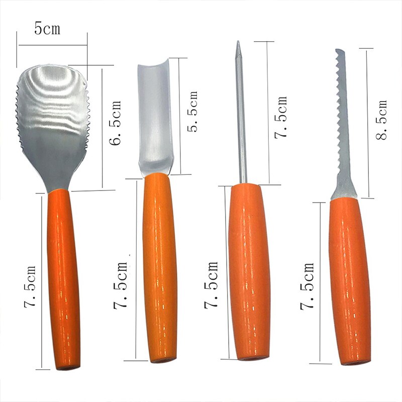 4-6 st pumpa carving verktyg kit halloween pumpa carving verktyg set stenciler pumpa skär tillbehör gravering kök skärning