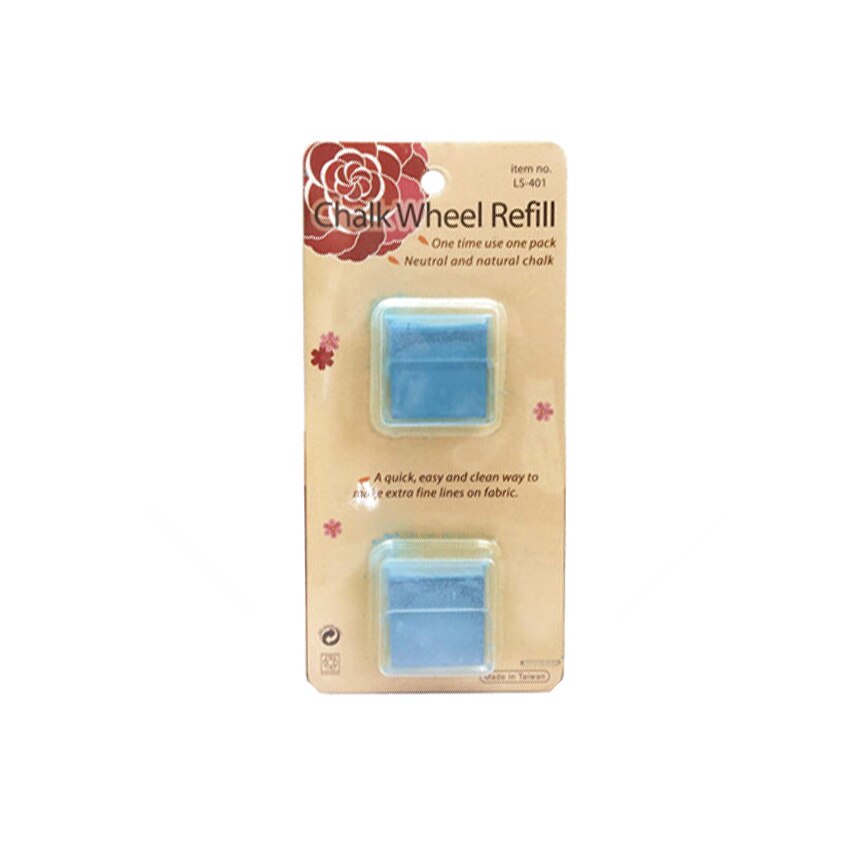 DIY Sewing Parts Chalk Wheel Three Colours --- Rosy red / Yellow / Blue/White Made in Taiwan: LS-401-blue