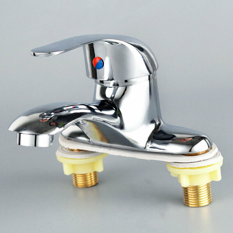 Double couplet basin sink faucet modern bathroom Mono mixer single handle lever tap water with fittings