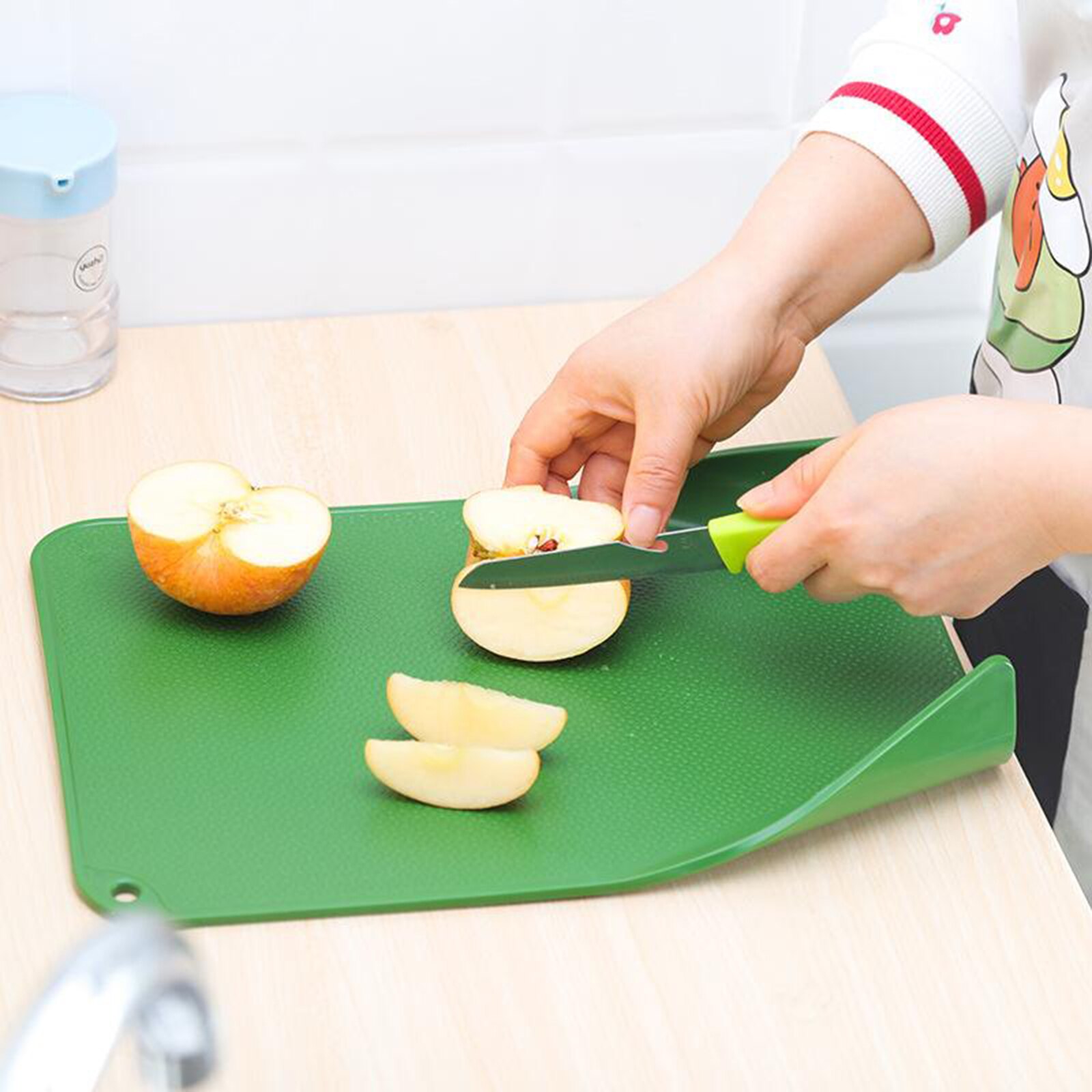 Cutting Boards for Kitchen Plastic Set of 3 Eco-Friendly Cutting Board for Chopping Meat Vegetables Fruits Cheese