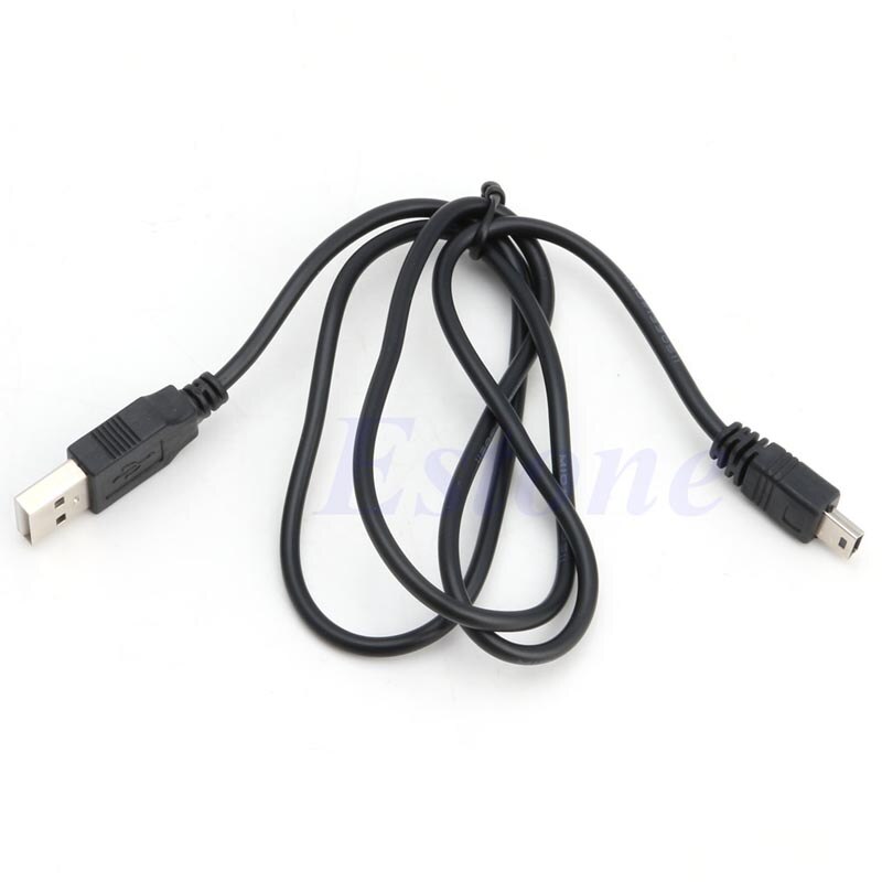 USB 2.0 Male A to Mini 5 Pin B Charger Cord Charging Data Sync Cable Adapter
