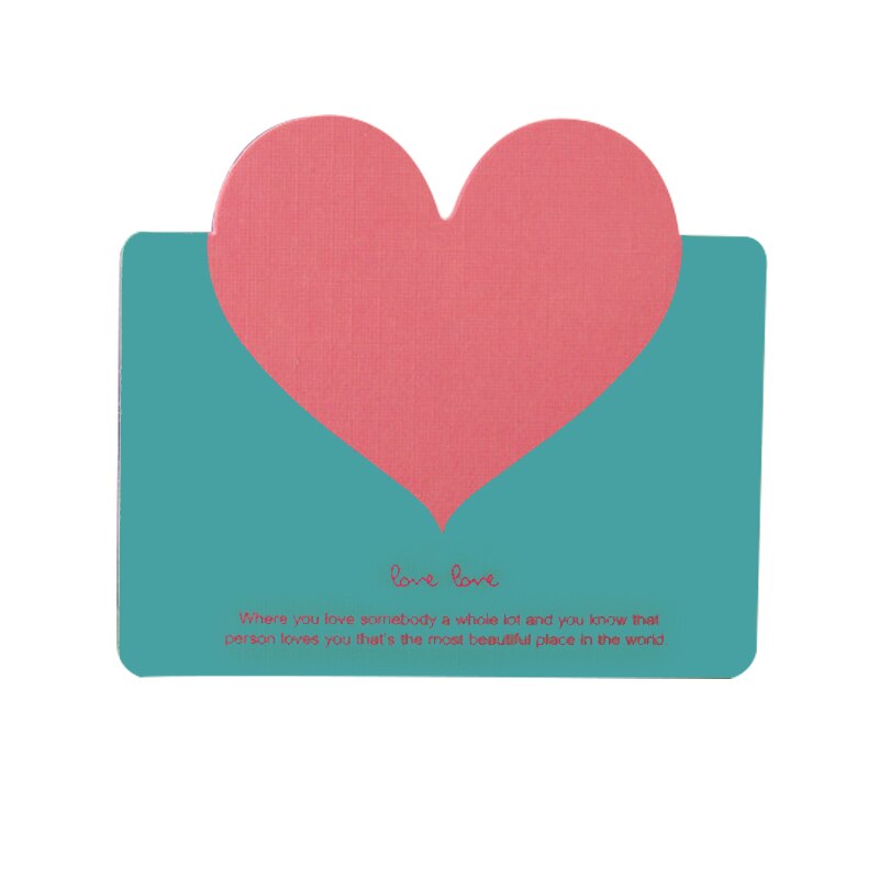 Love Heart Card Birthday Valentine's Day Greeting Heart Message Card Wedding Guest Cards: card6