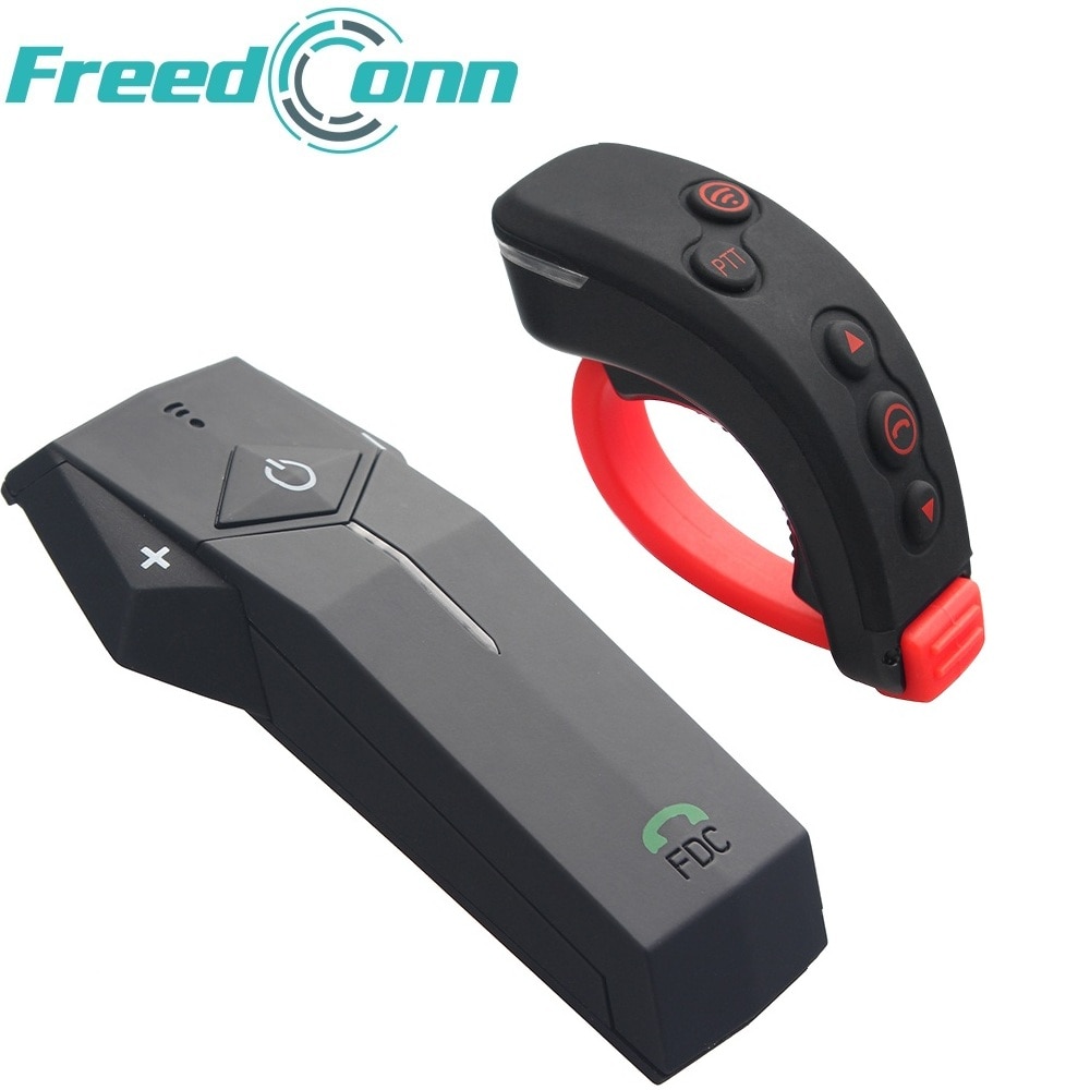 Freedconn Moto Bluetooth Intercom Met Afstandsbediening Interphone Headset Nfc Fm Functie Handsfree Moto Rcycle Helm Speaker
