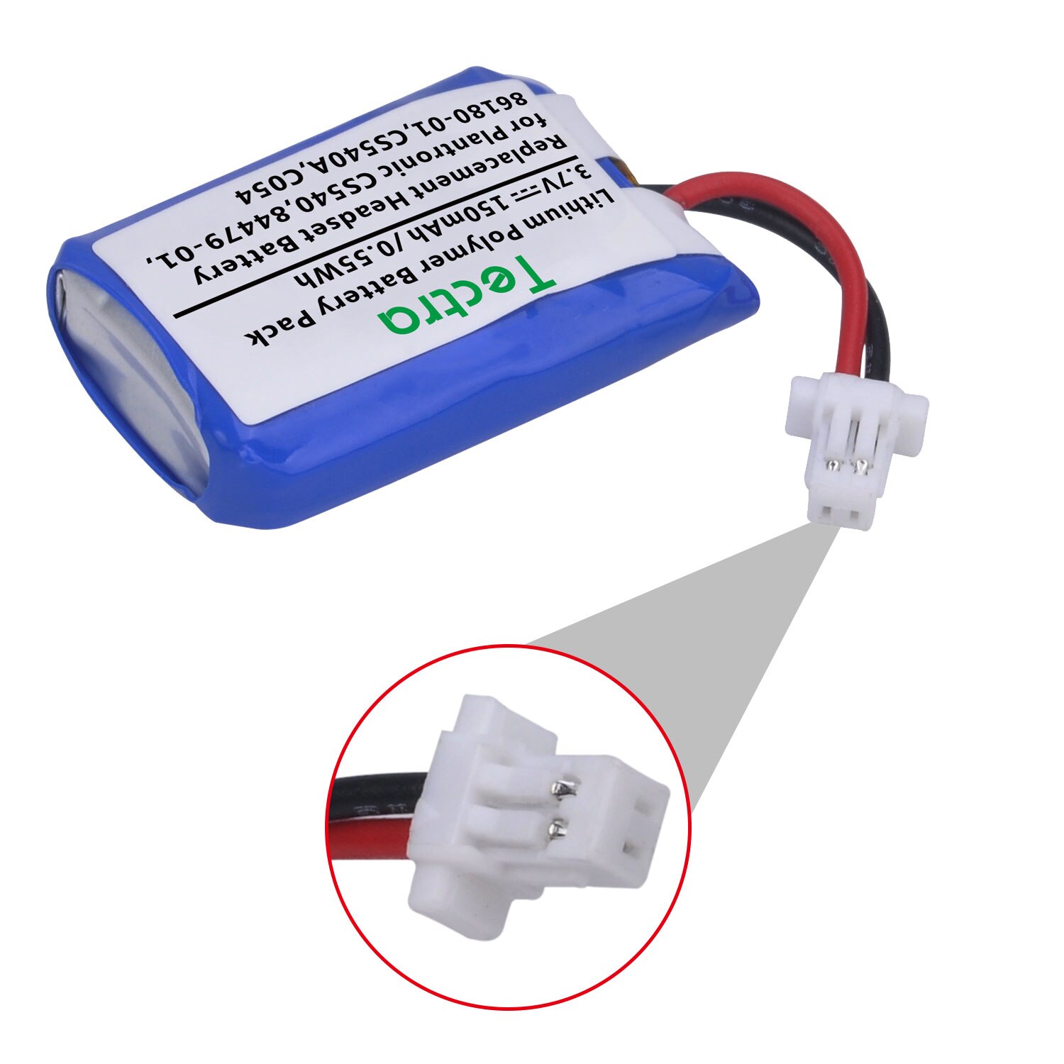 CS540 C054 Replacement Battery, 84479-01 86180-01 Battery for Plantronics Savi CS540 CS540A C054 Wireless Headsets