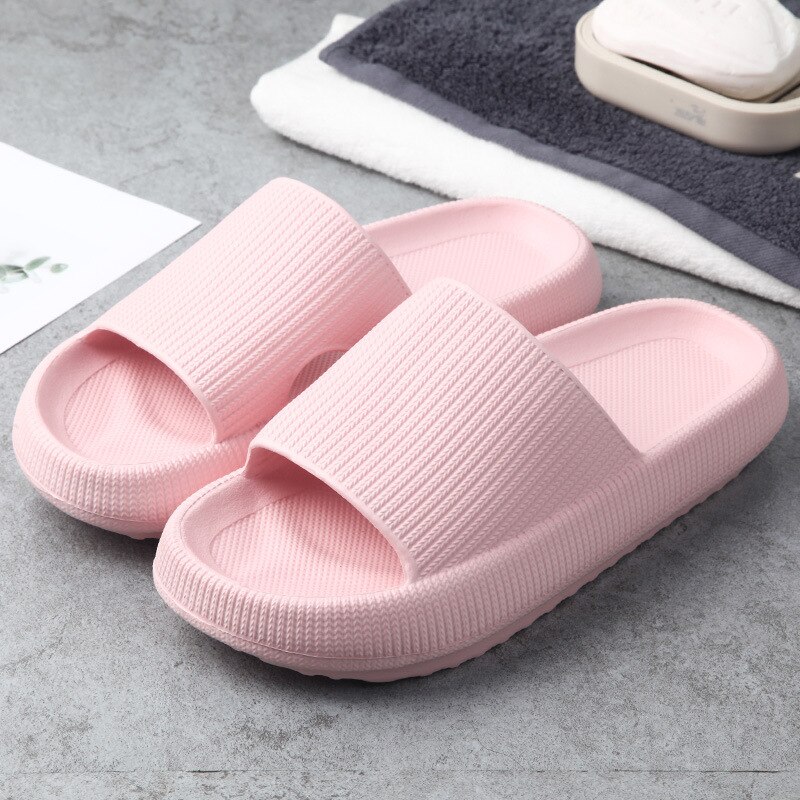 Zapatillas de casa supersuaves y cómodas para hombre y mujer, Zapatillas de casa antideslizantes de última tecnología, para dormitorio,: PINK / 36-37