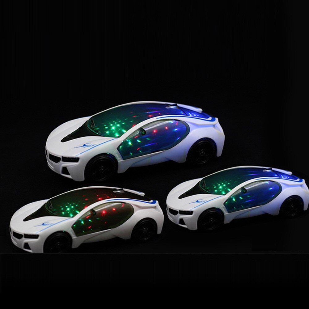 3D Supercar Stijl Elektrische auto Speelgoed Met Wiel Lights & Music Kinderen Jongens Meisjes