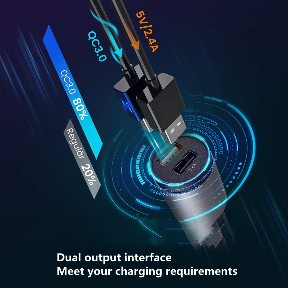 Bluetooth Car MP3 Handsfree Call TF Card Lossless Music Player Car FM Transmitter Dual USB Fast Charger with External Microphone