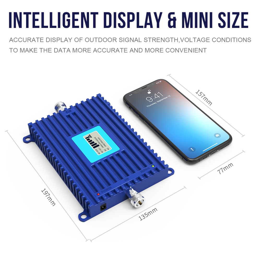 Lintratek – amplificateur de Signal GSM avec écran LCD, répéteur 900mhz, 70db, prix @