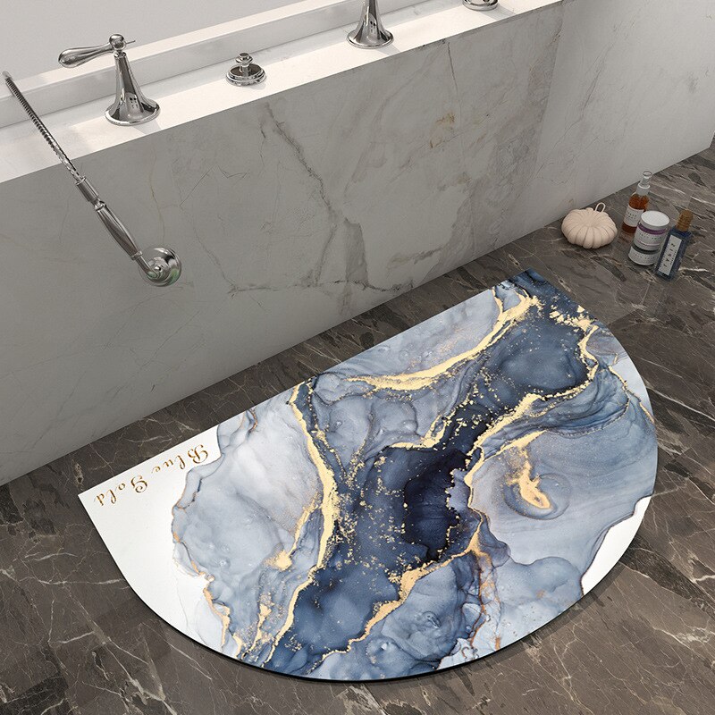 Halfronde Vloermatten Badkamer Antislip Tapijten In Wastafel Bad Side Vloerkleed Sneldrogend Douche Deurmat: 5