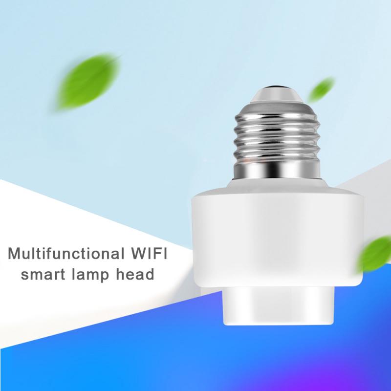 Multi-Function Intelligent Lamp Head Wifi Remote Switch Timing Voice Control Led Smart Lamp Bulb Socket Remote Control E27