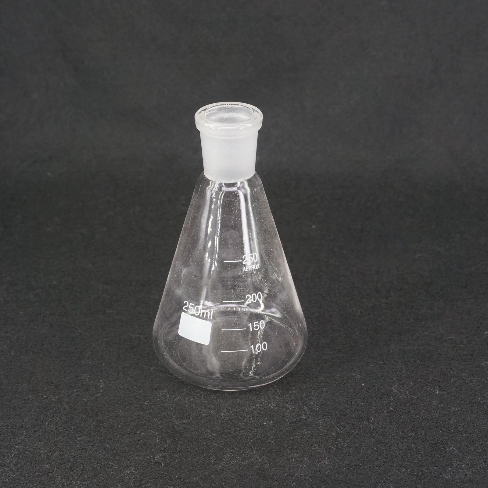 250ml Quickfit 24/29 Joint Lab Conical Flask Erlenmeyer Boro Glass Graduated