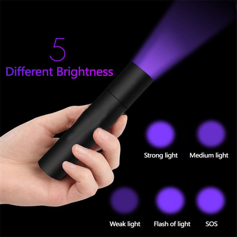 Lámpara de madera para prueba de hongos, luz ultravioleta para la piel, para gato, perro, musgo, Tinea, luz UV, Detector de manchas y orina para mascotas