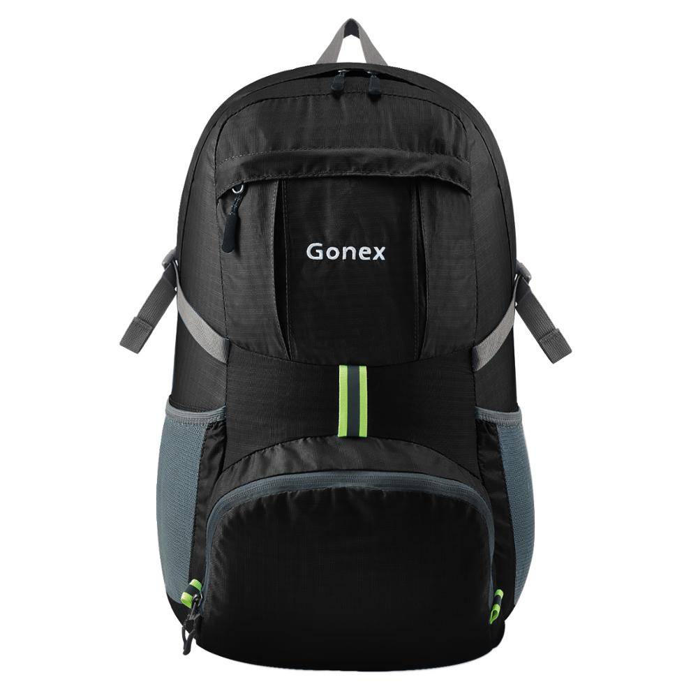 Gonex 35L Reisen Rucksack draussen Gepäck Tasche Faltbare Camping lässig Rucksäcke Daypack Für Schule Reise Wandern Ich bin Freien
