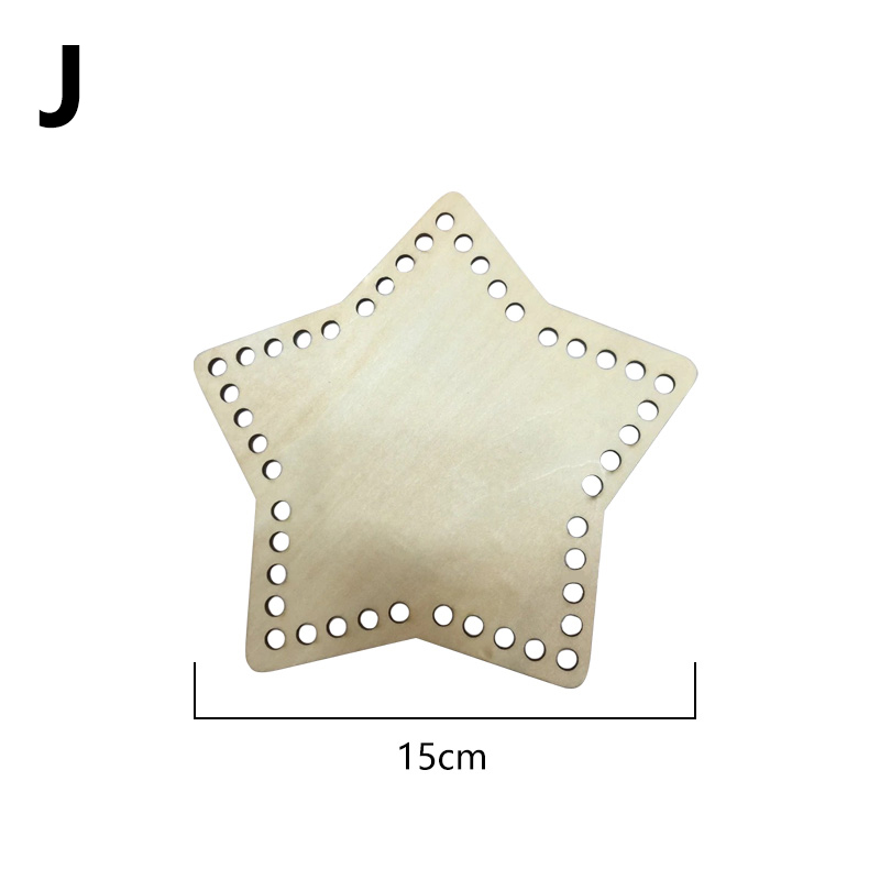 1Pc Houten Haak Mand Base Onvoltooide Blanco Ronde Kruissteek Gesneden Hand Geweven Diy Ambachten Baske Houten Ronde bodem: Army Green